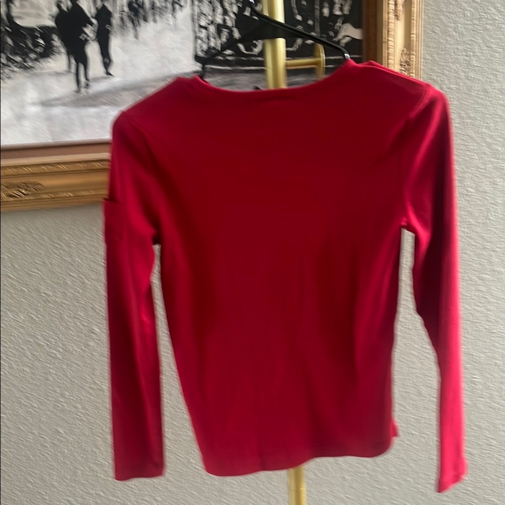 Lauren Ralph Lauren Petite Red Top - Picture 9 of 10